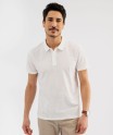 Polo manches courtes à motifs texturés homme